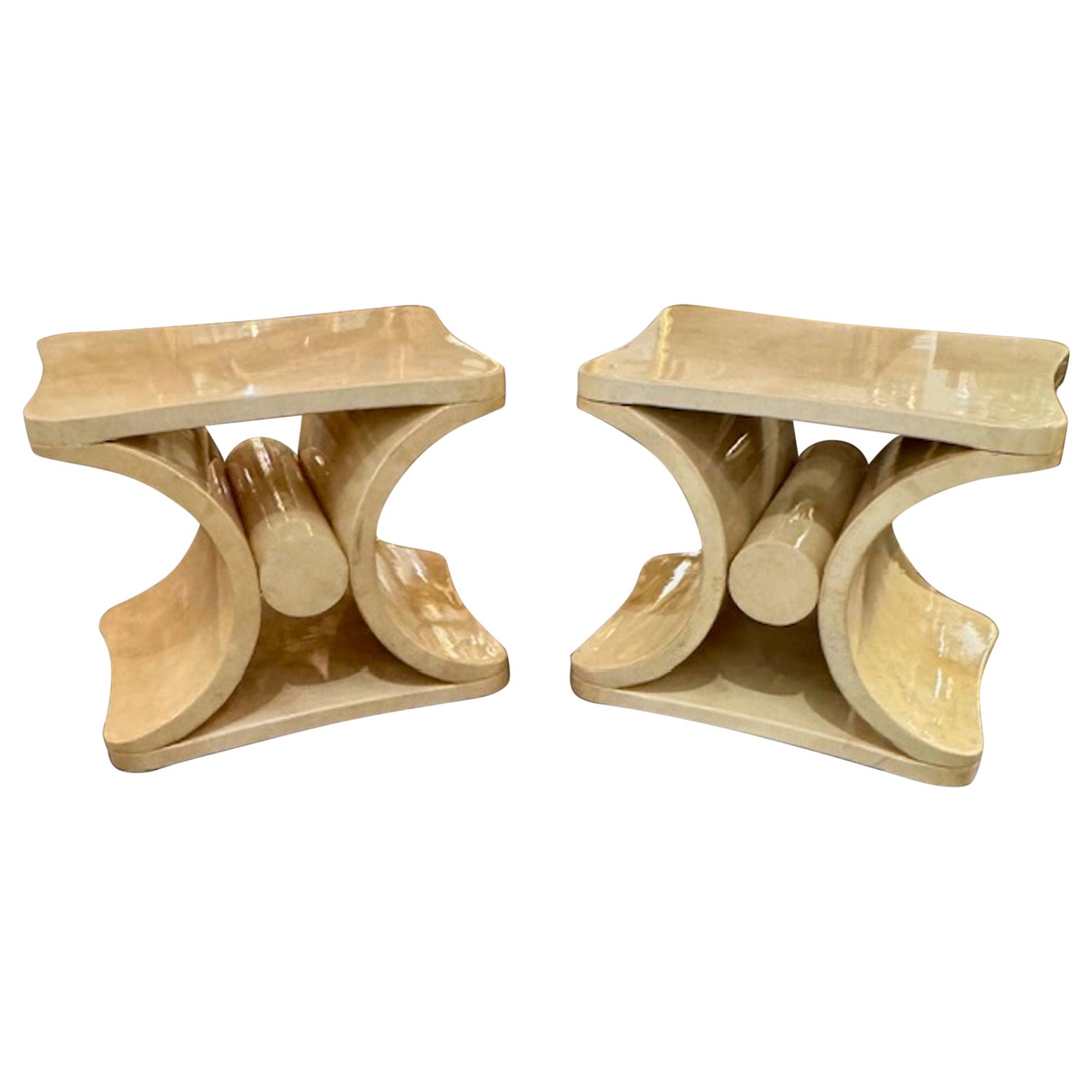 Karl Springer Manner Side Tables