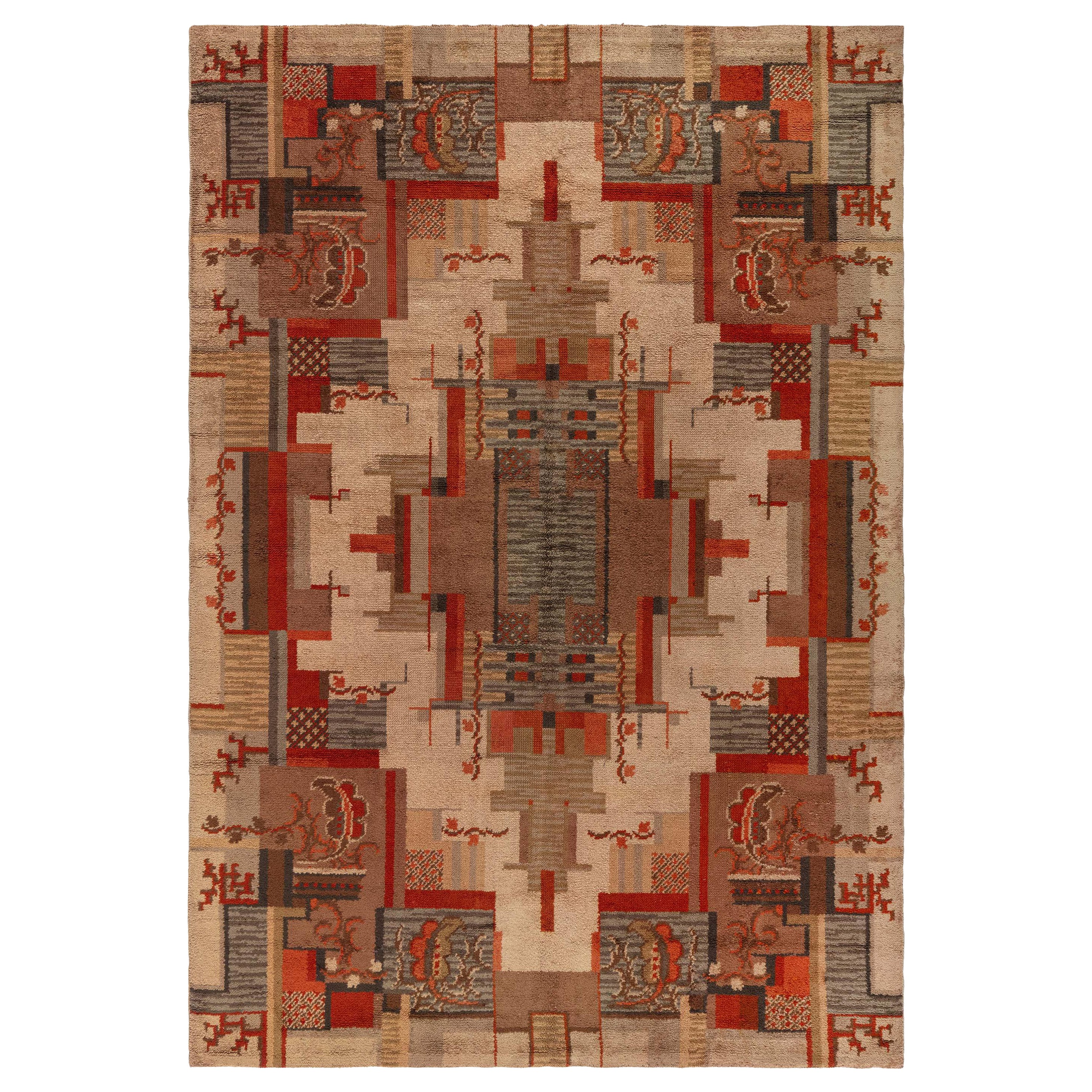 Doris Leslie Blau Vintage Dutch Deco Rug
