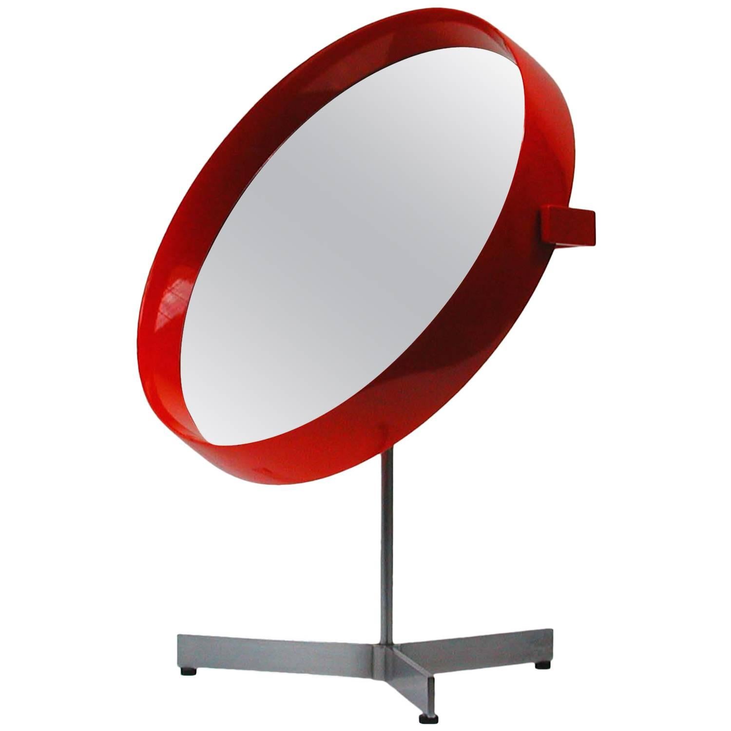 Mid-Century Uno and Osten Kristiansson Table Mirror for Luxus Vittsjö For Sale