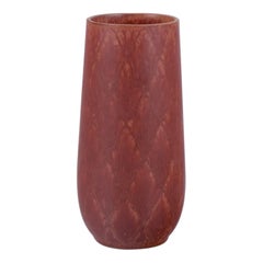 Gunnar Nylund for Rörstrand, Sweden. Ceramic vase with geometric pattern