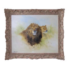 Anthony Gibbs Lion Painting