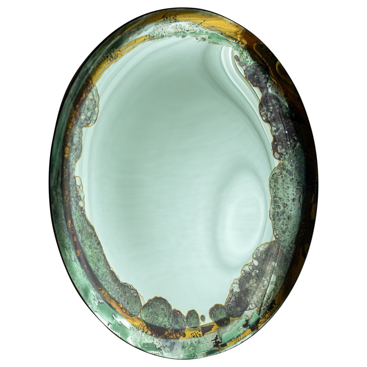 Espejo de pared Green Halo de OOM Contemporary Glass