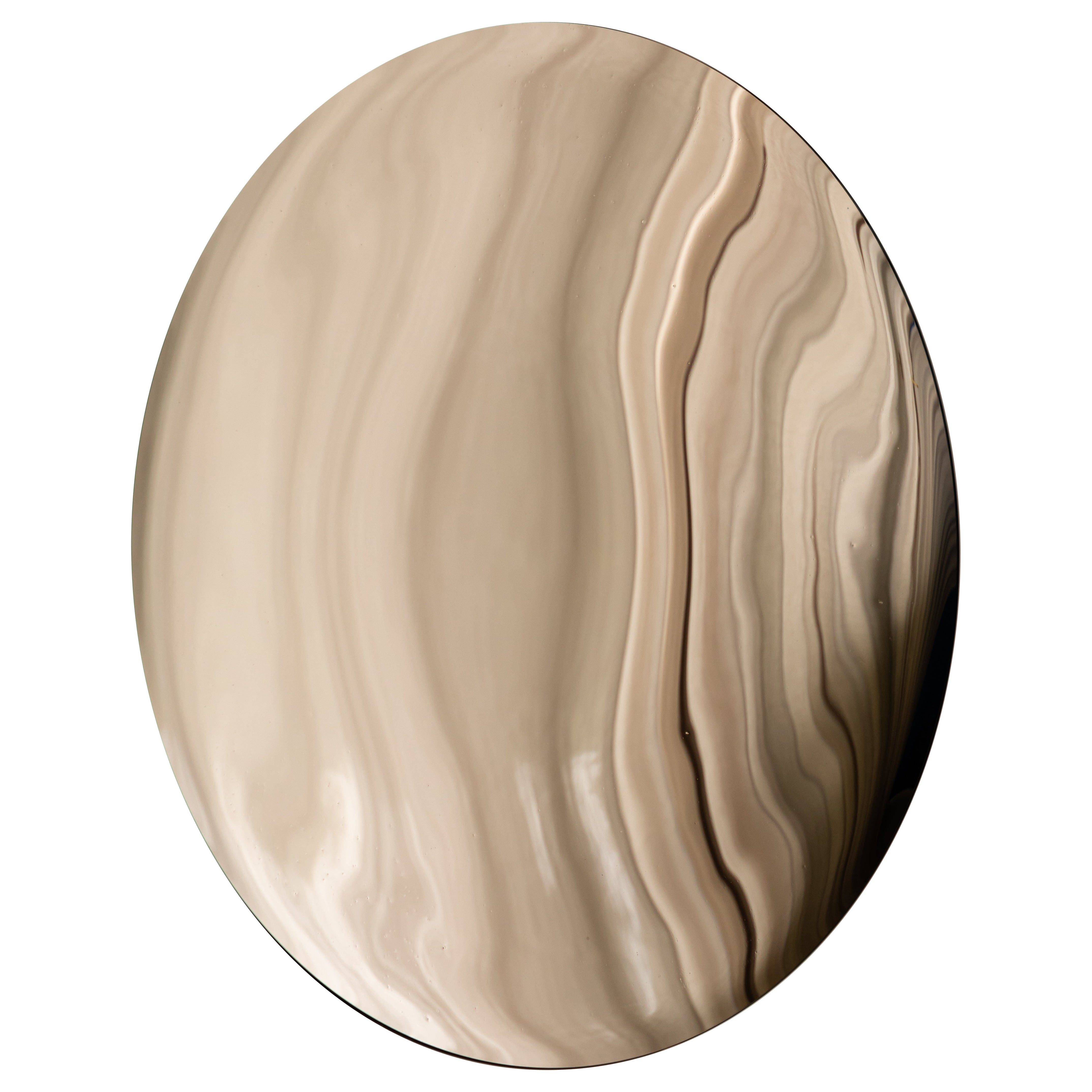Bare Bronze Wandspiegel von OOM Contemporary Glass