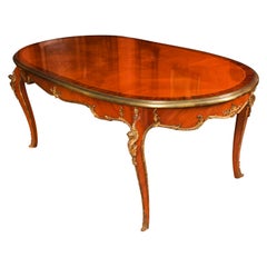 Antique French Louis Revival Ormolu Mounted dining table desk 20th Century