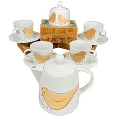 Colección Vintage de Tazas de Tetera de Porcelana Aarikka Bird