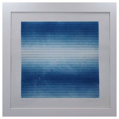 Luigi Senesi, Lithographie "Interaktion Nr. 1", 1972, Italien