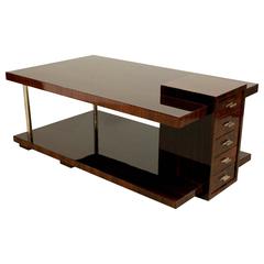 Macassar and Rosewood Coffee Table