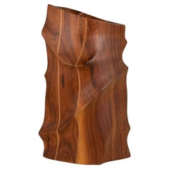 Sculpted Wood Vase Form by Charles Kaplan