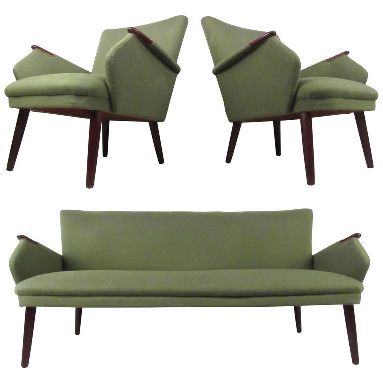 Exquisite Danish Modern Living Room Suite at 1stDibs
