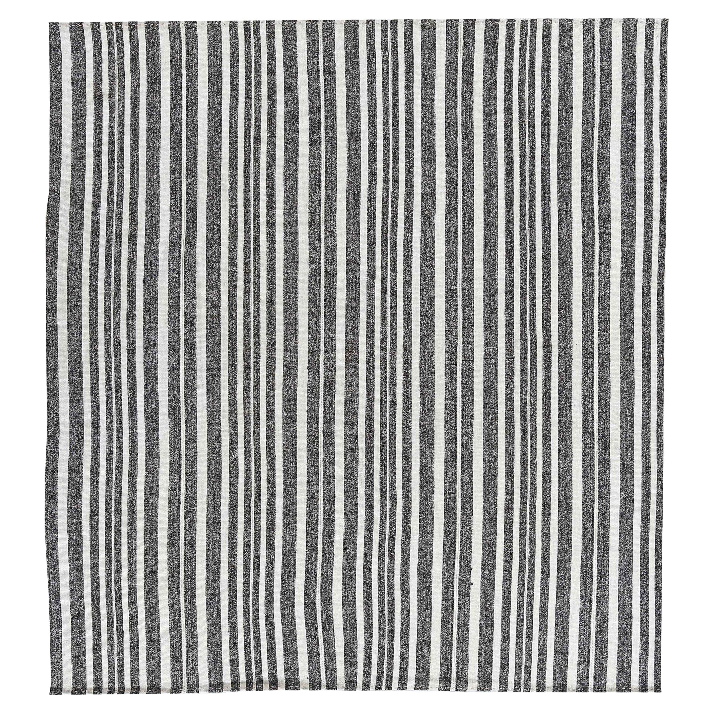 Tappeto persiano Jajim Small Design, CIRCA 1910 - Lana, disegno in bianco e nero - 91171