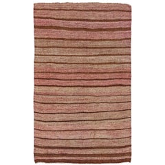 Rug & Kilim Persan Circa 1910 - Laine Brown Ivory Pink Design - 91234