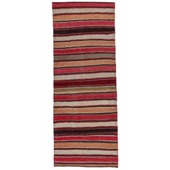 Rug & Kilim Persan Circa 1910 - Laine Brown Ivory Pink Red Design - 91251