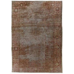Tappeto persiano Sultanabad Rugs di dimensioni superiori al 1880 - Lana, avorio, rosso - 91279
