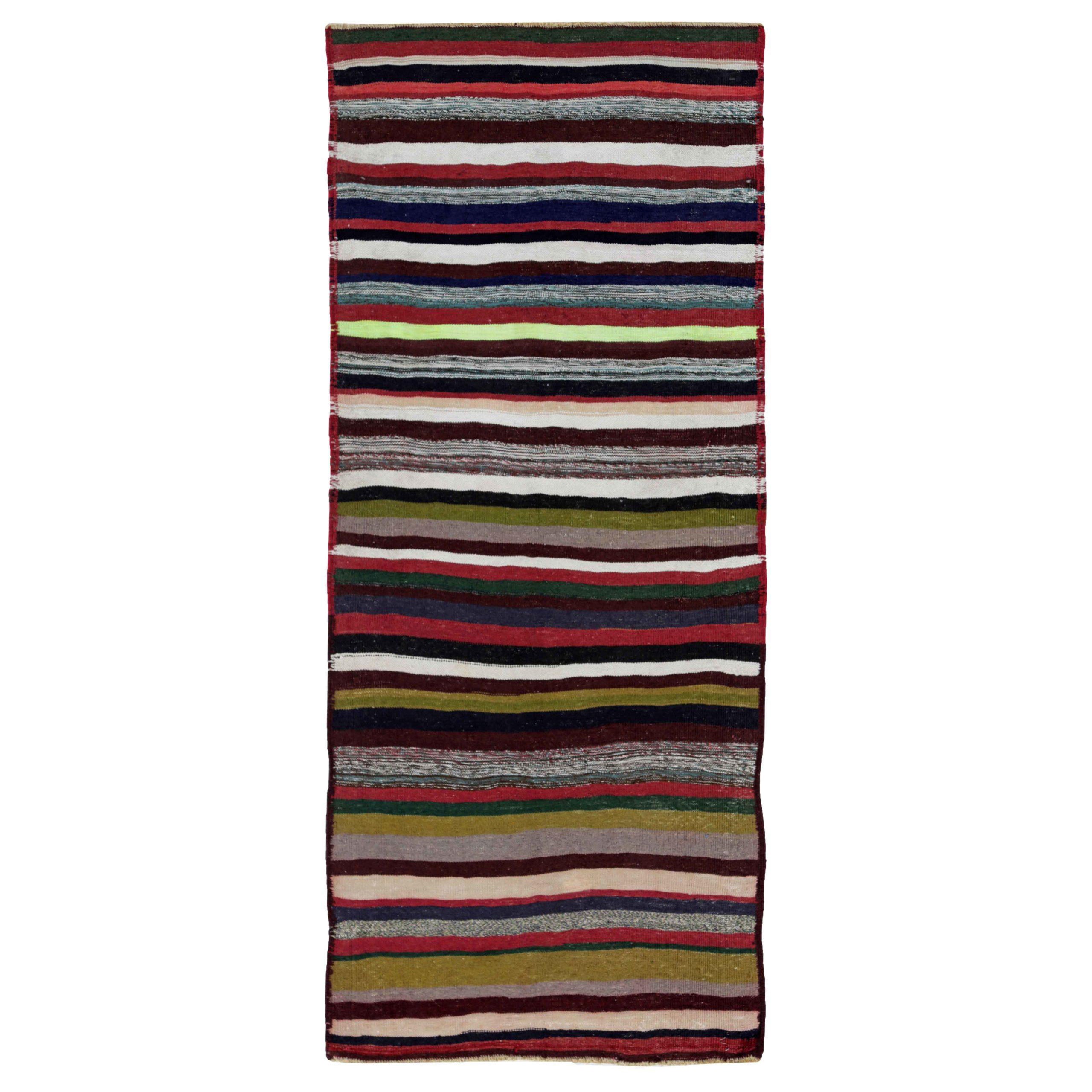 Rug & Kilim persiano del 1910 - Lana verde avorio rosso - 91284