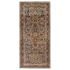 Persische Sultanabad Bereich Teppiche CIRCA 1910 - Wolle Braun Rot Gelb Design - 91286