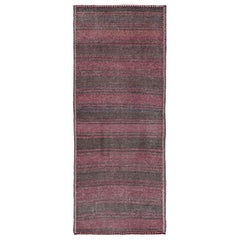Persischer Kilim Small Rug CIRCA 1910 - Wolle Brown Pink Design - 91312