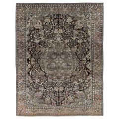 Persische Bijar Teppiche Circa 1910 - Wolle Braun Elfenbein Design - 91411