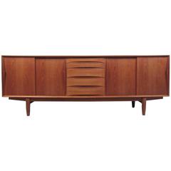 Mid-Century Modern Danish Teak Arne Vodder Style Sideboard