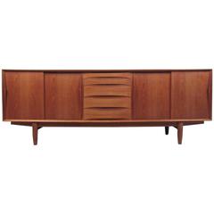 Vintage Mid-Century Modern Danish Teak Arne Vodder Style Sideboard