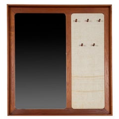 Mid-Century Teak Storage Mirror Aksel Kjersgaard of Odder