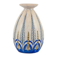 Charles Catteau für Boch Freres Keramis, Belgien. Große Keramikvase im Art déco-Stil.