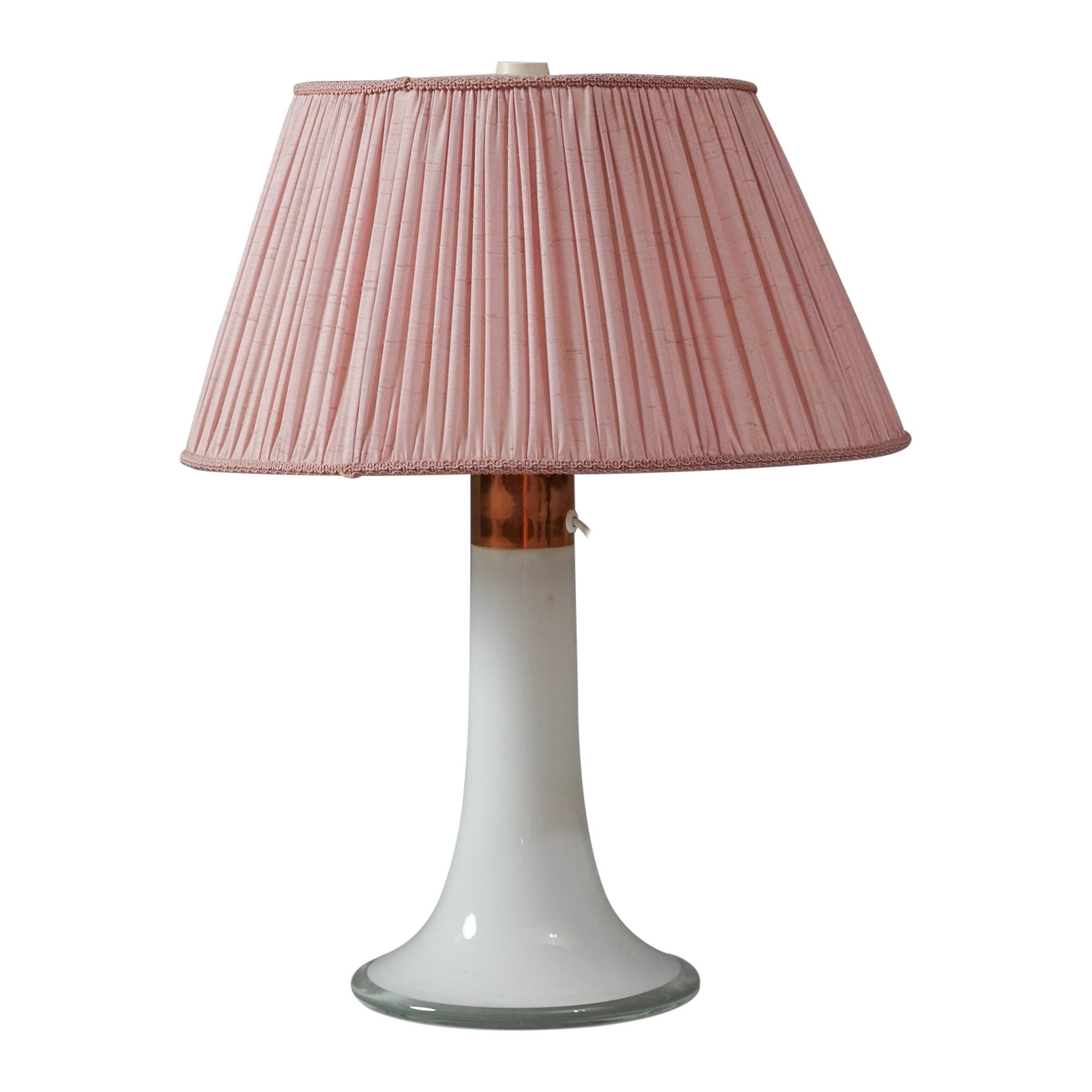 Lampe de table en verre, Lisa Johansson-Pape, Orno Oy, années 1960