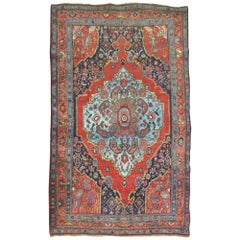 Pictorial Antique Persian Bidjar Rug