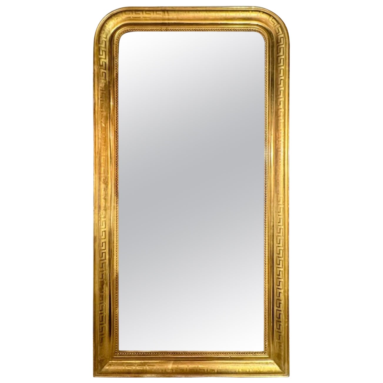 French Louis Philippe Mirror with Greek Pattern