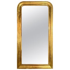 Antique French Louis Philippe Mirror with Greek Pattern
