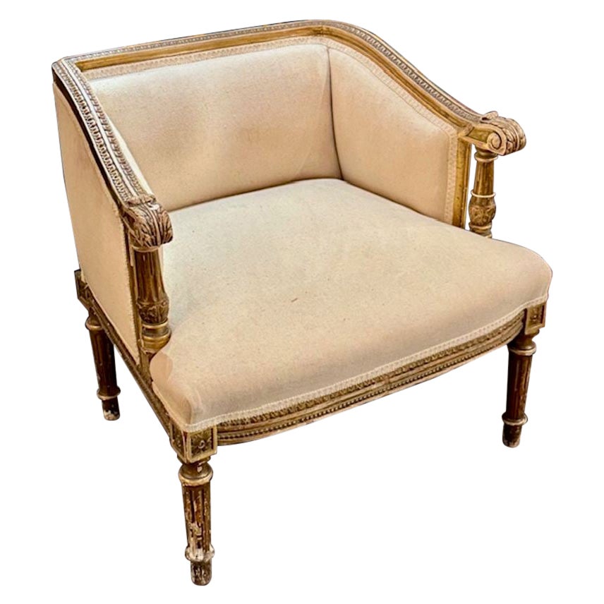 19th Century French Louis XVI Vanity Chair
