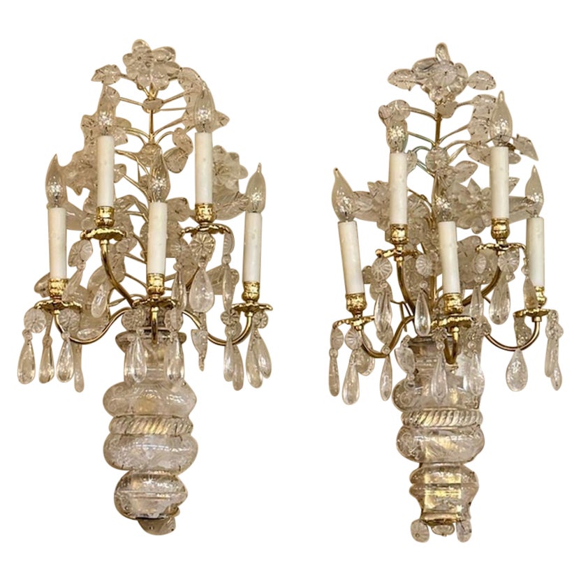 Fine pair of Maison Bagues Manner Wall Sconces