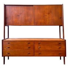 Danish MCM Teak Hans Wegner for Ry Mobler Floating Hutch
