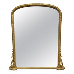 19th Century Parcel Gilt over mantel mirror