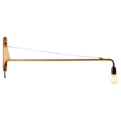 Mid-Century 1959 Vintage Jean Prouvé 'Petite Potence' Wall Lamp (Yellow)