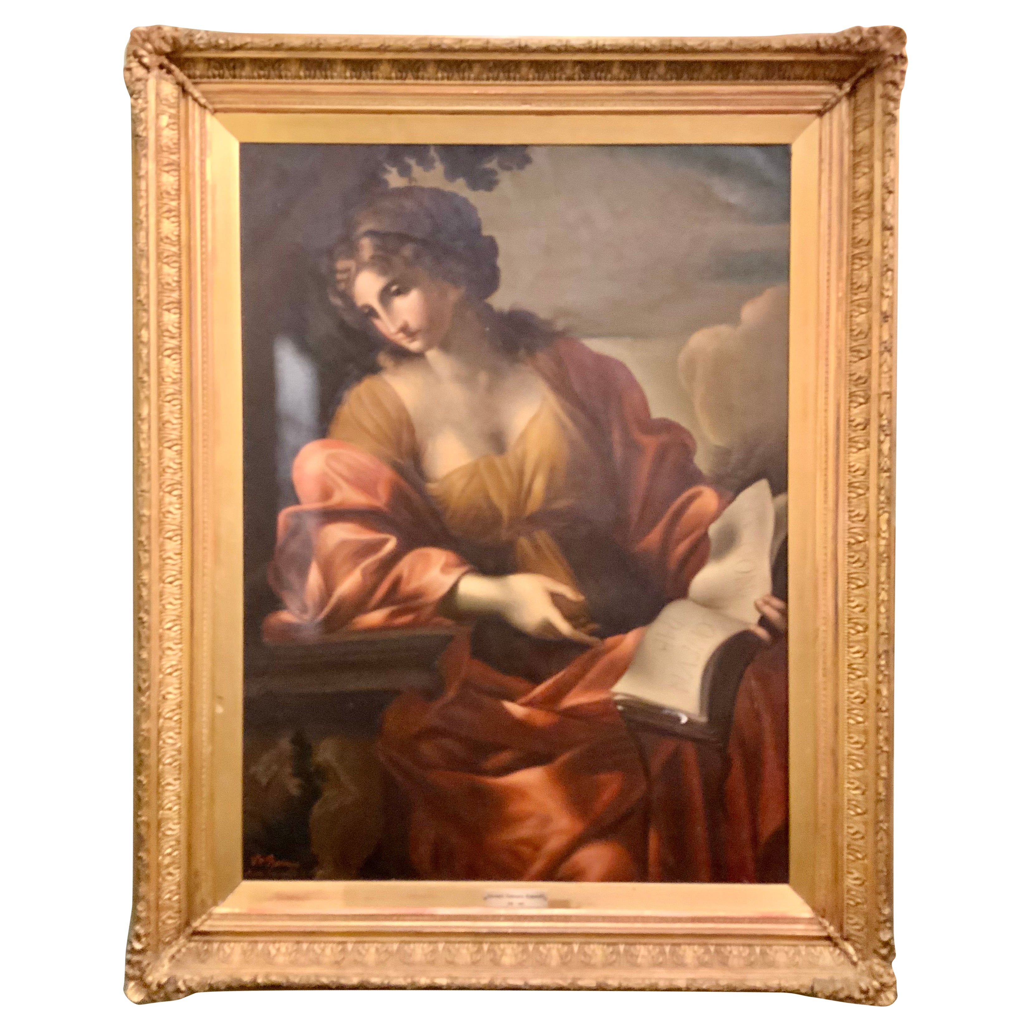 Olio su tela dopo Giovanni  Francesco Romanelli