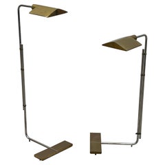 Pair of Wide Cedric Hartman Floor Lamps