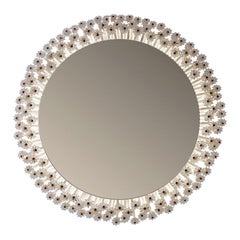 Illuminated Flower Mirror (Ø 42cm) by Emil Stejnar for Rupert Nikoll  1960s