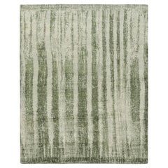 Rug & Kilim's Modern Rug with Green Abstract Patterns (tapis moderne à motifs abstraits verts)