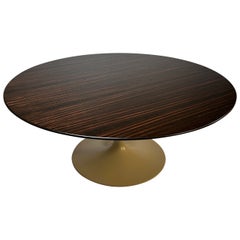 Custom Knoll Ebenholz Couchtisch