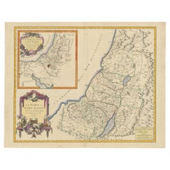 Mappa della Terra Santa del 1750: La Terra di Canaan e le Dodici Tribù