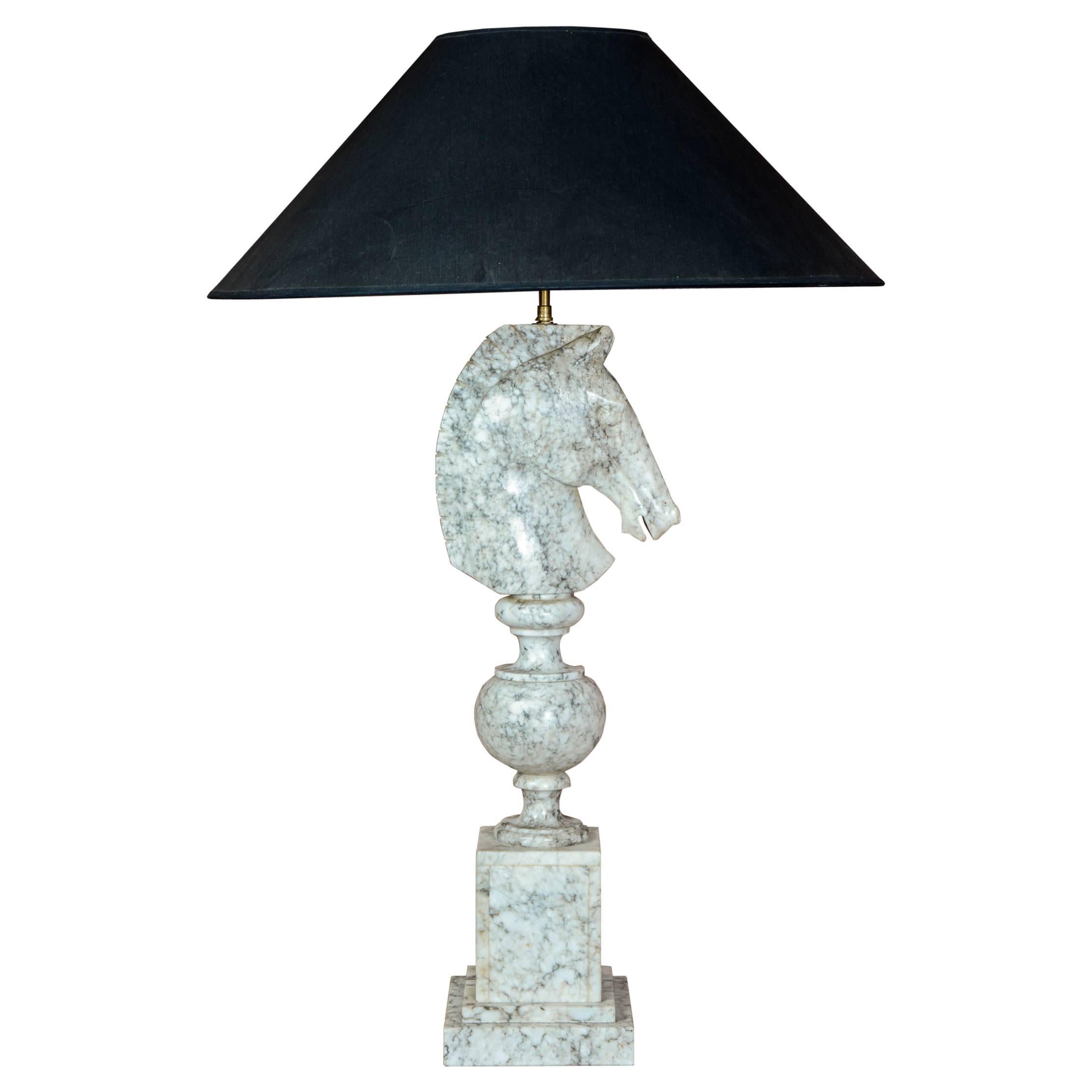 1950s Table Lamp in the Shape of a Chess Knight For Sale