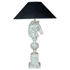 1950s Table Lamp in the Shape of a Chess Knight