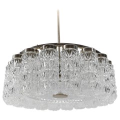 Crystal Glass Chandelier from Kalmar Leuchten, 1960s