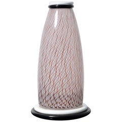 Grand vase LINGAM de Sergio Asti, 13 "H, Murano