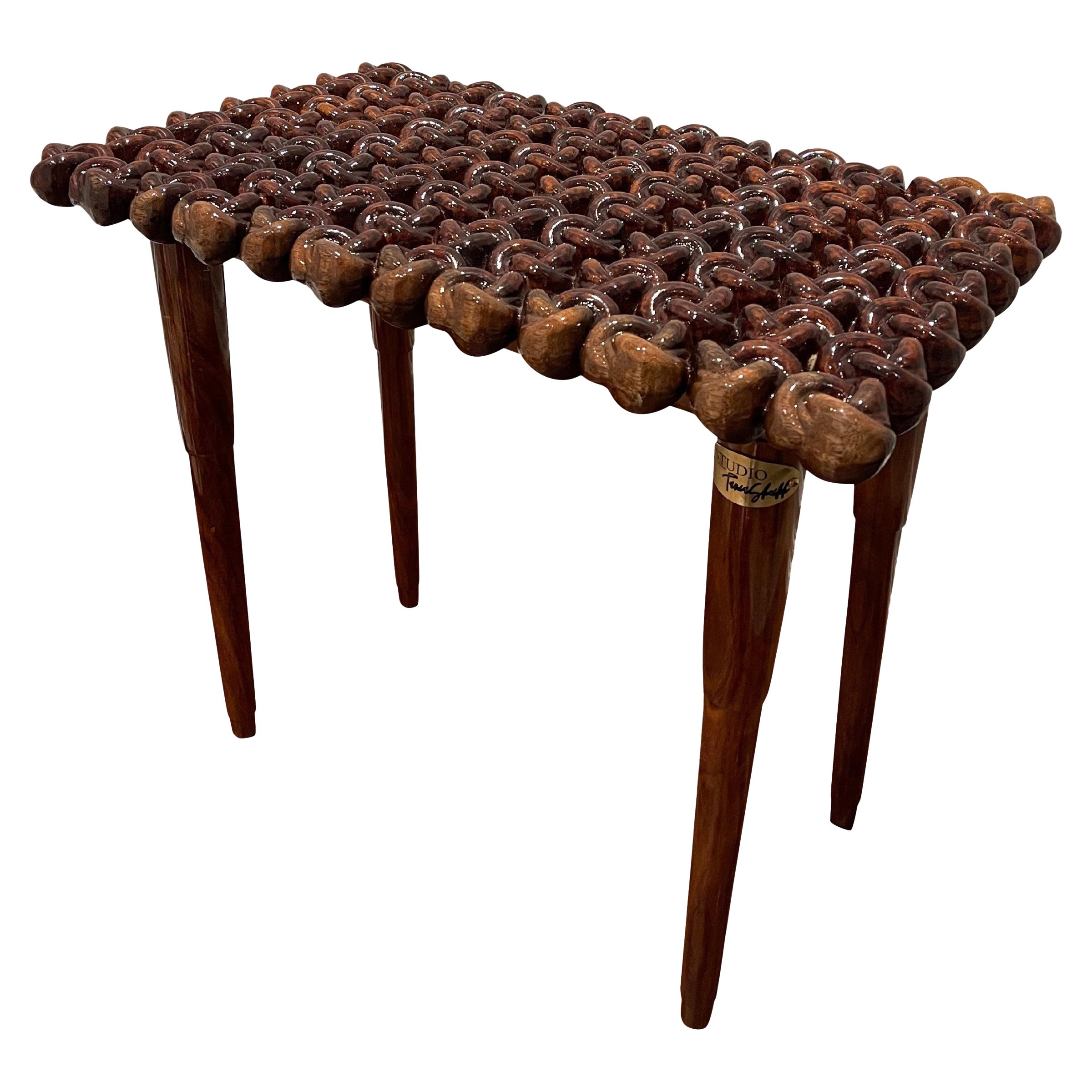 3" Thick Solid Hardwood - Hand Finished - Modern Organic Table - Conceptual Art