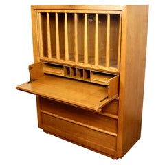 Rare Highboy Secretary by T.H. Robsjohn-Gibbings for Widdicomb