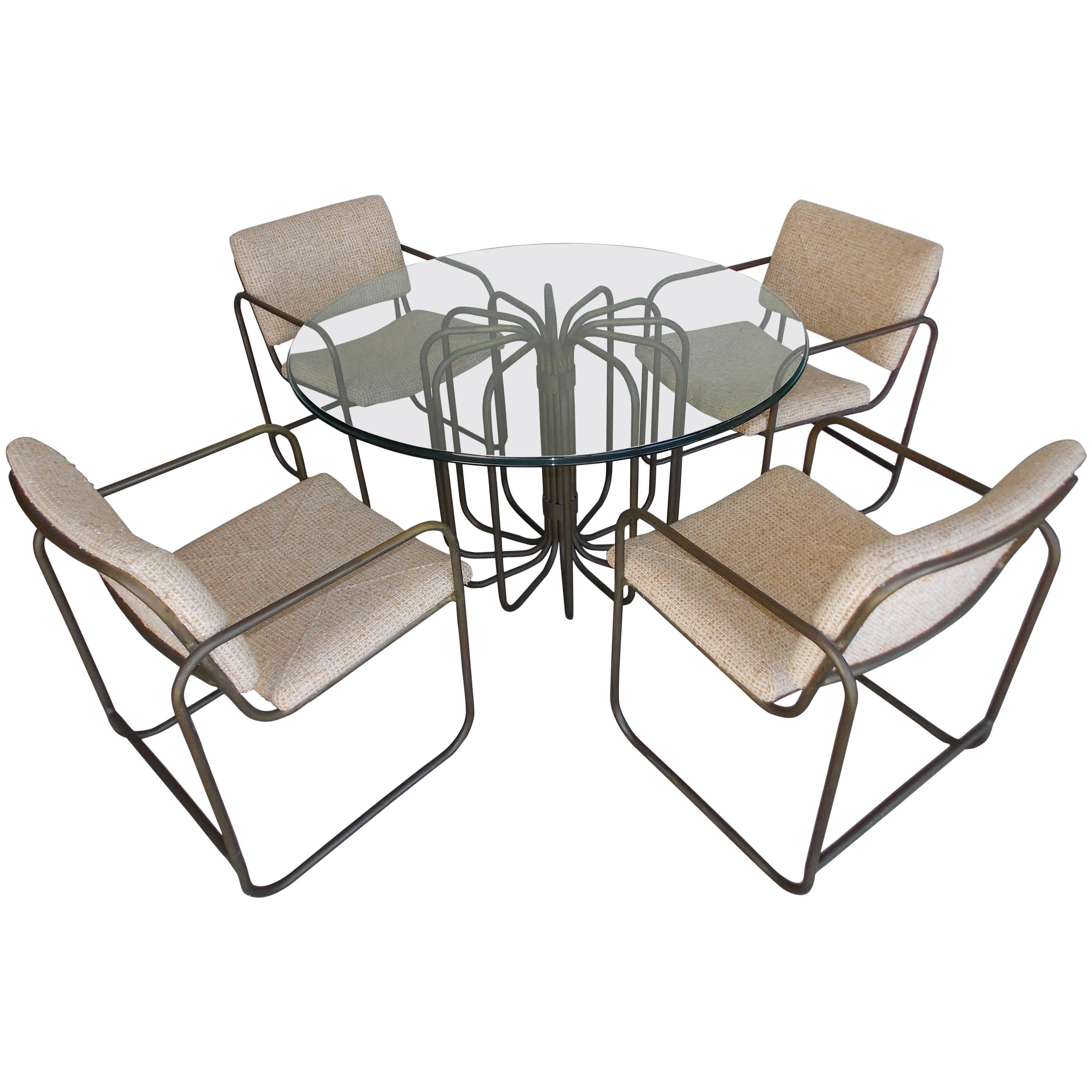 Kipp Stewart Bronze Table and Chairs for Terra California Design