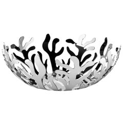 Emma Silvestri, Mediterraneo Fruit Bowl, Stainless, Large, Alessi, Italy 2009.