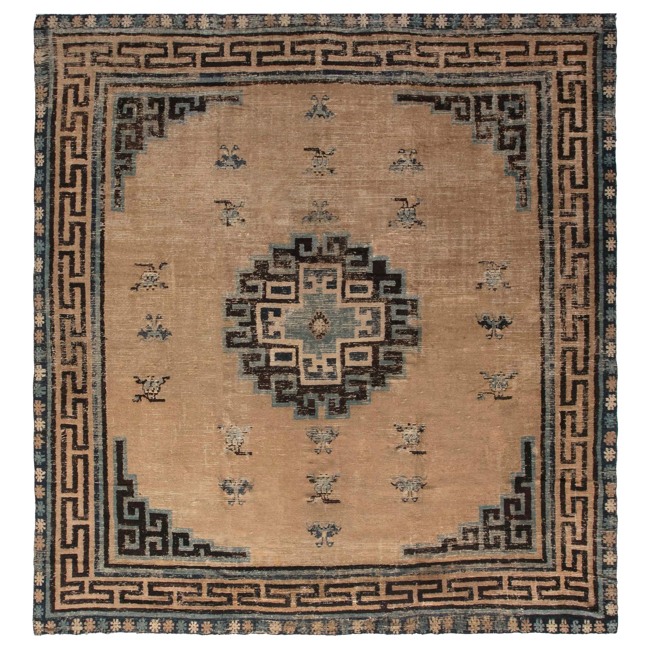 Doris Leslie Blau Antique Chinese Mongolian Handwoven Wool Rug