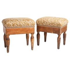 Pair of Antique Italian Stools 11
